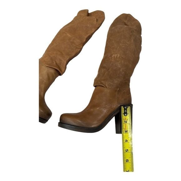 Vic Matie Robust Tray Boots Genuine Leathern Brown SLOUCHY BOOTS size 36 US 6 - Picture 11 of 13